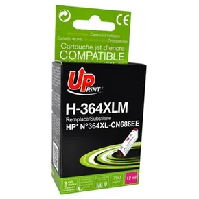 UPrint-kompatible Tinte mit CB324EE, CN686EE, HP 364XL, Magenta, 12ml, H-364XLM, mit Chip, S